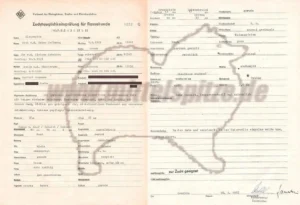 1987 Zuchttauglichkeitsprüfung des Kleinspitzrüden Otti v. d. guten Hoffnung von 1987