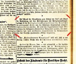 30. Juni 1935: Auflösung der Delegierten Commission in Frankfurt a. Main