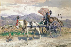 Weintransport
Gemälde von Enrico Coleman (1846 - 1911)