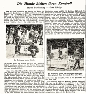 28. August 1933 - Die Hunde hielten ihren Kongreß