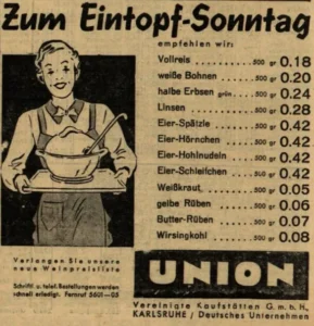 Angebote zum Eintopf-Sonntag