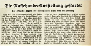 Rassehundeausstellung am Montag 16. April 1939 - Friedrichspark