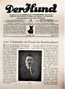 Titelseite von ,,Der Hund'' mit Adolf Hitler-Bild, 15 . Mai 1933