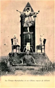 La Troupe Karakallas, 1910
(1 Spitz und 2 Samojeden)