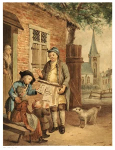 Der Kupferstichhändler, 1766
Gemälde von Johann Conrad Seekatz  (1719-1768)