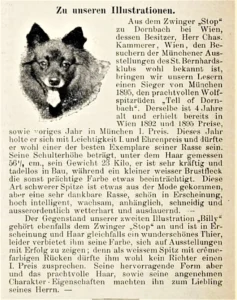„Hundesport und Jagd“, Nr. 10, vom 03.10.1895