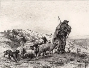 Rückkehr der Herde,1882, Paul Vayson (1841 - 1911)