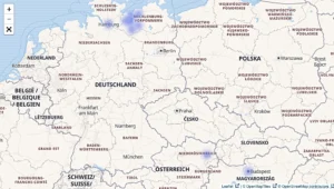 Geografische Verbreitung des Familiennamens Grospitz, Europa, bei Geneanet