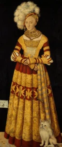 Gemälde der Herzogin Katharina von Mecklenburg (1514),
Lucas Cranach der Ältere (1472–1553) 